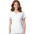 thumbnail image 1 of Blossom by Maevn Women's Signature Mock Wrap Solid Scrub Top, 1 of 1