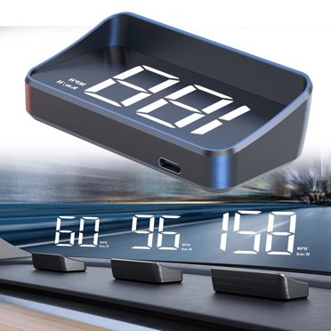 Lefu Car Head Up HD Display GPS Speedometer KMH Digital HUD Windshield Projector