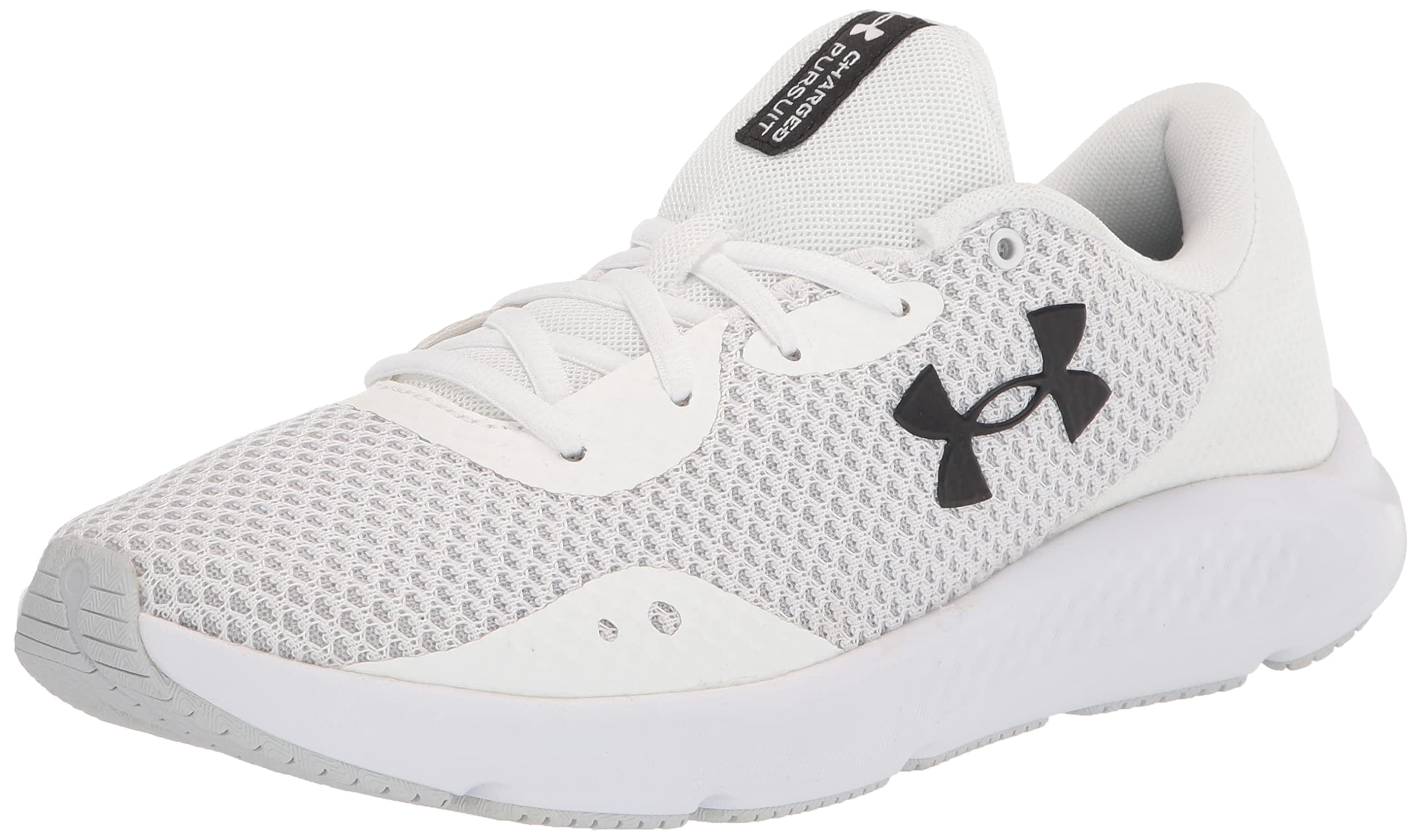 Under Armour Chaussure de Course Charged Pursuit 3 pour Femme, Blanc (100)/noir, 7.5