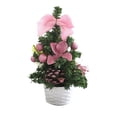 thumbnail image 2 of Pvc Christmas Tree Mini Christmas Tree Desktop Ornament PVC 20x10cm Multicolor Holiday Decoration for Home,Pink 1Pcs JASKFLY, 2 of 9
