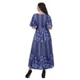 thumbnail image 3 of Moomaya Robes d'Été Imprimées à Manches Courtes pour Femmes, Tenue de Fête Décontractée, 3 of 4