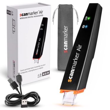 Scanmarker Air Stylo Scanner - Surligneur Numérique OCR et Stylo de Lecture - Sans Fil (Noir Scanmarker Air)