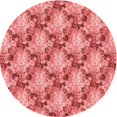 thumbnail image 1 of Ahgly Tapis Rond Lavable en Machine Intérieur Transitionnel Rose Corail Clair, 4 Pieds Rond, 1 of 7