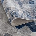 thumbnail image 4 of eRug Outlet Geometric Traditional Indoor Modern Area Rug Navy Blue, 4 of 6