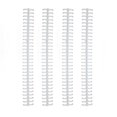 thumbnail image 1 of Dewin Loose Leaf Plastic Binding Spines, 10mm, 10 Pack, 1 of 14