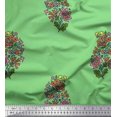 thumbnail image 1 of Soimoi Feuilles de Voile de Coton & Tissu Imprimé Floral 1 Yard 42 Inch Wide, 1 of 1