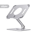 thumbnail image 4 of Support Pliable pour Tablette, Hauteur Réglable Multi-angle, Berceau en Aluminium, Appareil pour Tablettes, Support en Alliage, Montage à la Maison, de Bureau, Mains Libres, Support pour Ordinateur Portable, Cadeaux, Argent, 4 of 10