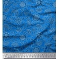 thumbnail image 1 of Soimoi Poly Georgette Fabric Flower Artistic Print Sewing Fabric Yard 52 Inch Wide, 1 of 3