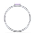 thumbnail image 3 of East-West Stackable Baguette Birthstone Ring - Amethyst (February), 3 of 5