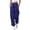 Blue, variant on Sentmoon Womens Athletic Pants Plus Size High Waist Exercise Pants for Women Loose Wide Leg Solid Color Breathable Activewear Fall Streetwear for Sports Wear XL