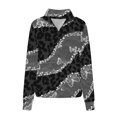 thumbnail image 5 of Chandails à Capuchon Mode pour Femmes 2023 Mode Automne Hiver Imprimé Léopard Décontracté Sport Col Rond Survêtements Manches Longues Col à Revers Fermeture Éclair Chandails à Capuchon Rabais de 50 % Liquidation Costumes d'Halloween/Noël, 5 of 5