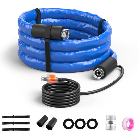 Goplus Heated Water Hose for RV, Heated Drinking Water Hose in Temperature Down to -45℉ with 3/4â€&#