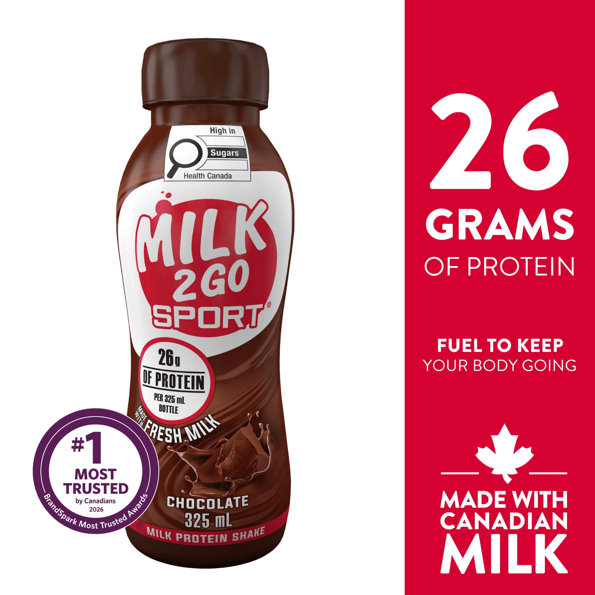 Milk2Go Sport Chocolate Milk Protein Shake