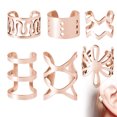 thumbnail image 3 of Ear Cuff Non Piercing 6PCS Stainless Steel Clip on Earring Ear Cartilage Clip, 3 of 10