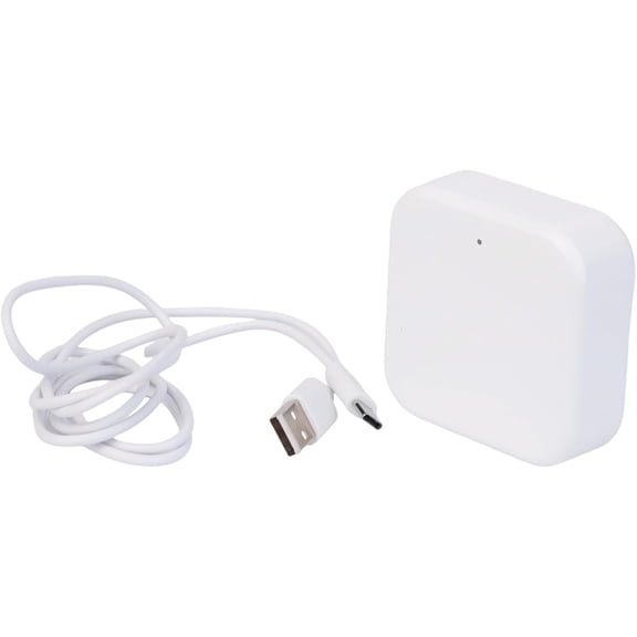 WiFi Gateway Hub for TTLock App, Remote Smart Lock Control, Real-Time Monitoring, Compatible with G2 Wired Model, ABS, White