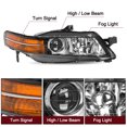 thumbnail image 2 of Pour 2004-2005 Acura TL Style OE Phare avant Xenon, 2 of 8