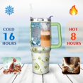 thumbnail image 2 of Gobelet 40 Oz avec Poignée et Paille Isolé Double Paroi en Acier Inoxydable Tasse de Voyage Boîte Cadeau Gobelet Réutilisable Tasse de Café de Voyage pour Bureau Tasse de Bière Isolée Portable pour Boissons Chaudes et Froides, 2 of 5