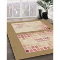 thumbnail image 3 of Ahgly Tapis d'Intérieur Lavable en Machine Carré Transitionnel Marron Chocolat, 5 Pieds Carré, 3 of 7