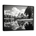 thumbnail image 2 of Designart Farm framed wall art decor, Farm framed wall Art, Reflecting on Rural Life at the Farmhouse , Extra large Country black framed wall art, 32x24 inches black frame, 2 of 5