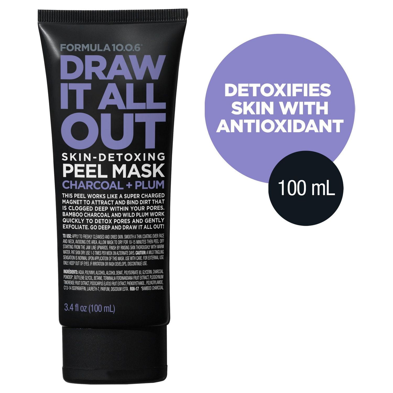 パック・フェイスマスク PWI Magic Peel Solution 250ml FORMULA 10.0.6 Draw It All out Skin Detoxing Peel Mask - Walmart.ca