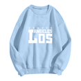 thumbnail image 2 of MesaSe Sweat-Shirt Mode pour Femmes Sweat-Shirt Col Rond Pull Imprimé Lettre Hoodie, 2 of 3