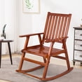 thumbnail image 1 of Costway Chaise Berçante en Bois Fauteuil Berçant Simple pour Porche Intérieur Extérieur Mobilier de Patio Naturel, 1 of 9