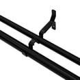 thumbnail image 3 of Mainstays 3/4” & 1" Matte Black Double Curtain Rod Bracket Set (2 Pack), 3 of 4