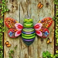 thumbnail image 2 of Iron Wall Art Decor for Outdoor Garden and Indoor Home Use – Blue Metal Wall Hanging Sculpture, 7.47 in x 5.11 in x 0 in, 2 of 5