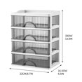 thumbnail image 2 of Meitianfacai Stackable Drawer Desktop Organizer, Transparent Plastic Drawer Storage Container, Desk Organizer, for Cosmetic Office Stationery Supplies Storage, 2 of 8
