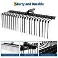 thumbnail image 2 of Heavy Duty Tow-Behind Landscape Rake for Lawn Tractor, ATV/UTV – 48/60 Inch Pine Straw & Dethatcher, Steel Spring Rake, 17 Coil Tines, 2" Receiver Hitch – Efficient for Leaves, Pine Needles, Grass, 2 of 6