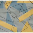 thumbnail image 4 of oneOone Organic Cotton Poplin Twill Fabric Rectangle & Triangle Geometric Decor Fabric Printed BTY 42 Inch Wide, 4 of 4