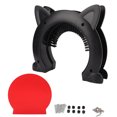 thumbnail image 2 of Porte pour Chat Intégrée Intérieure, Porte Creuse pour Chat avec Brosse de Toilettage pour Intérieur Extérieur, 2 of 8