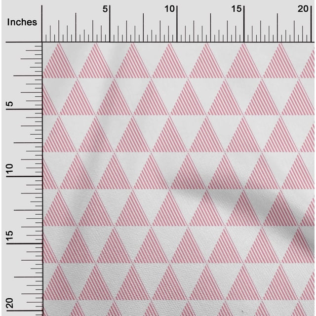 oneOone Tissu Jersey Viscose Triangle Géométrique Tissu Imprimé 1 Yard 60 Inch Wide