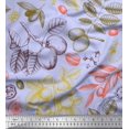 thumbnail image 1 of Soimoi Cotton Duck Fabric Leaves & Palm Fruits Printed Craft Fabric by the Yard 42 Inch Wide, 1 of 3