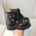 thumbnail image 4 of Bottes d'Automne pour Filles, Bottines Courtes Style Britannique pour Enfants Plus Âgés, 4 of 6