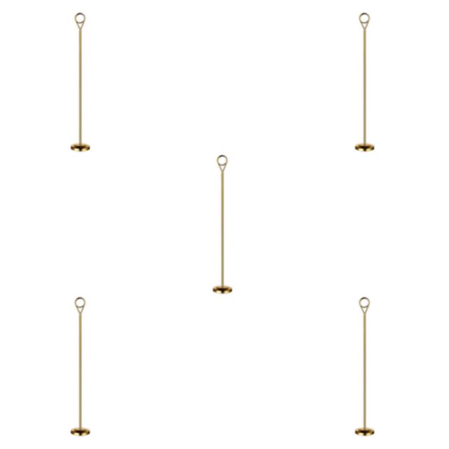 Baohd Contemporary Table Number Holder Photo Stand for Trendy Hotel Settings Gold 35cm 5Set