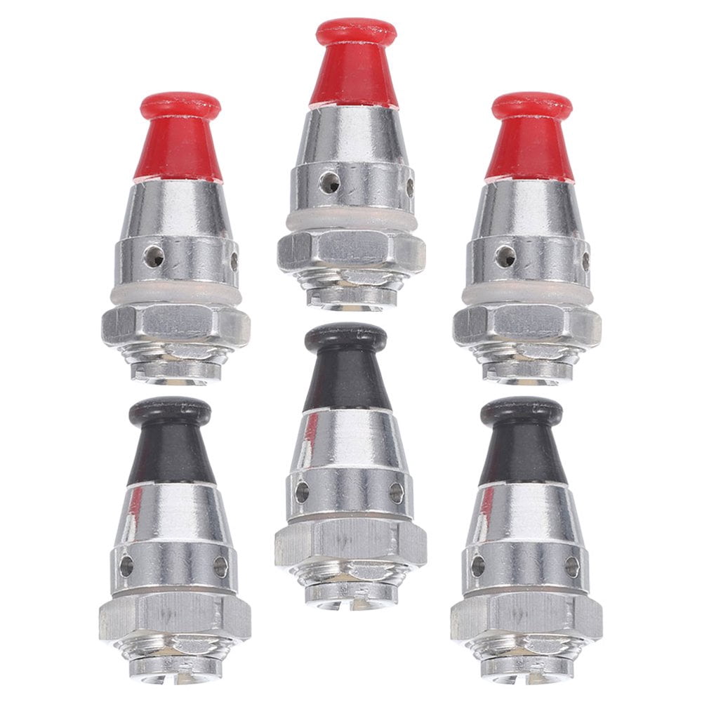 CHUANK 6 Pcs Soupape de Sécurité pour Autocuiseur et Bouchon de Pression Pièces de Rechange Alliage d'Aluminium Accessoires pour Autocuiseur Haute Pression Convient aux Modèles Ninja