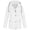 White, variant on Moxiu Rain Jacket Women Waterproof Windbreaker Jackets Trendy Polka Dot Lining Raincoat Drawstring Waist Hooded Rain Coats White,XXXXL