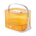 thumbnail image 2 of Yinanstore Medicine Organizer Container Portable Empty Multipurpose Large Capacity Medicine Box First Aid Box for Household Camping Dorm Orange, 2 of 8