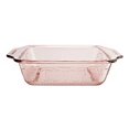 thumbnail image 1 of Plat de Cuisson Carré - Verre - 8 X 8 - Gaufré - Rose, 1 of 4