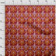 thumbnail image 2 of oneOone Tissu Polyester Lycra Rayé & Paisley Imprimé Ikat pour Couture Largeur 56 Pouces, 2 of 4