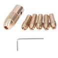 thumbnail image 1 of Brass Drill Chuck, Replacement Electric Drill Bit Collet 7Pcs Mini  For Drilling For Polishing, 1 of 8