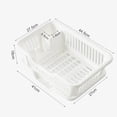 thumbnail image 2 of Dish Storage Rack Multifunctional with Drain Tray Utensil Dish Strainers Organizer Rack Dish Rack and Drainaboard Set for Kitchen, 2 of 5