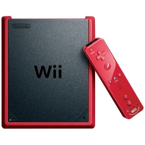 Wii Mini Remis à Neuf avec Jeu Mario Kart Wii Rouge (Remis à Neuf)