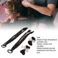 thumbnail image 4 of Boxing Braided Extension, Synthetic  Boxing Braided Ponytail Extension  for Girls for Home Brown Black,Black, 4 of 7