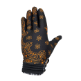 thumbnail image 1 of Gants de Vélo et de Mx à Motif Cachemire Noirs et Orange, 1 of 3