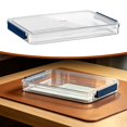 thumbnail image 1 of Stackable Plastic Storage Container with Latching Lid for Seasonal Decor, Transparent Under Bed Organizer for Linens And Crafts, Space Saving Bin for Closet Storage, A Document Storage Box, 1 of 9