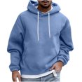 thumbnail image 1 of RKSTN Chandails à Capuchon pour Hommes Mode d'Automne Chandail Doux Décontracté Mode Col Rond avec Poche Chandail à Enfiler Manches Longues Hauts Chandail Chandail pour Hommes, 1 of 5