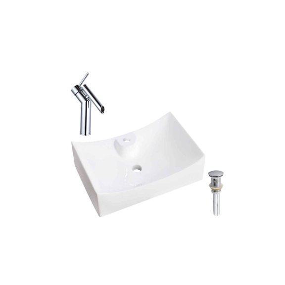 DROP Bath and Kitchen DR091478 Bathroom Vessel Sink Set