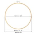 thumbnail image 2 of Unique Bargains 15.8' Round Bamboo Embroidery Hoop Circle Cross-Stitch Ring, 2 of 5